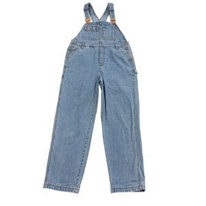 Vintage 1990s Levi's Silver Tab Denim Bibs Jeans Overalls Medium Womens Denim M